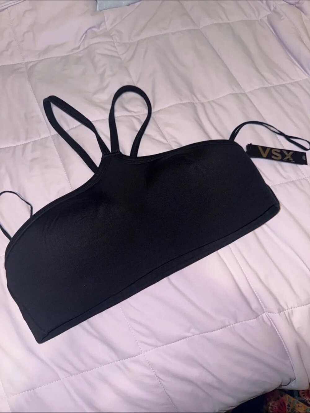 NWT Victoria’s Secret VSX Black Sports Bra Small